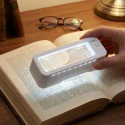 Leselupe mit LED-Beleuchtung
