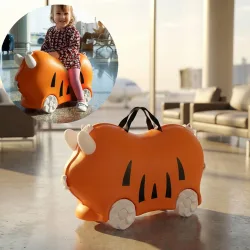 Kinder Trolley Hartschalenkoffer, 32L, orange