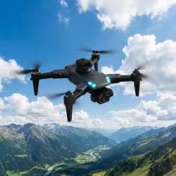 GPS Drohne mit 4K-UHD-Kamera, 360°-Richtungskontrolle, faltbar, WLAN, App