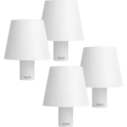 4er-Set Wiederaufladbare Akku-Flaschenlampe, 3 Lichtfarben, Ø10,7 x 13,5 cm