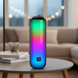 Bluetooth 5.3 Partylautsprecher, FM-Radio, USB/MicroSD & bunte Lichtshow