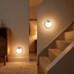 2er-Set LED Nachtlicht & Schrankleuchte mit Bewegungssensor, Ø8cm