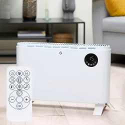 Konvektorheizung inkl. Fernbedienung 2000W, 2 Heizstufen & Turbofunktion, weiss
