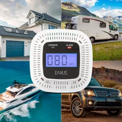 Kohlenmonoxid-Detektor, Mini, CO-Melder mit 70 dB Alarm