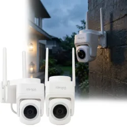 2er-Set WLAN Überwachungskamera 2K, 3MP, Infrarot-Nachtsicht, Tuya, Alexa & Google