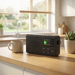 Denver DAB-57 Tischradio DAB+, DAB, UKW USB, AUX Weckfunktion Schwarz