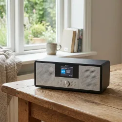 Denver MIR-270B Internet CD-Radio Internet, DAB+, UKW AUX, Bluetooth®, CD, USB, WLAN, Internetradio Schwarz