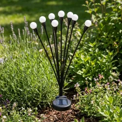 Solar Gartenleuchte, 8 LEDs, 65 cm