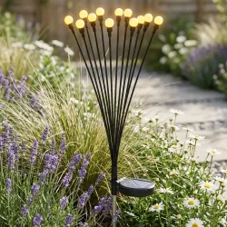 Solar Gartenleuchte, 12 LEDs, 65 cm