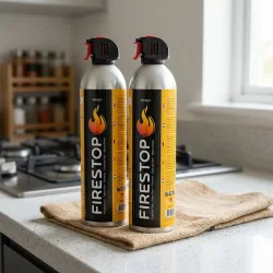 2er-Set Feuerlöschspray Firestop, Brandklasse A/F, Fluorfrei, 600ml