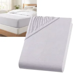 Spannbetttuch für Boxspringbett & Wasserbett, silber, 140-160x220 cm