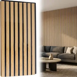 4er-Set Wandpaneele 60x30 cm in edler Holzoptik