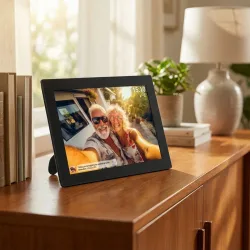 Denver PFF-1037 black Digitaler WiFi-Bilderrahmen 25.7 cm 10.1 Zoll EEK: B (A - G) 1280 x 800 Pixel 16 GB Schwarz