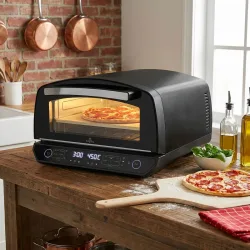 Pizzaofen elektrisch 450°C mit Pizzastein, 2200W