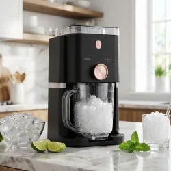 Elektrischer Eisbrecher 30W, 1,1L, schwarz-roségold
