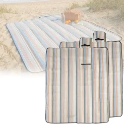 2er-Set Faltbare Strand- und Picknickdecke, wasserabweisend, 170x130 cm