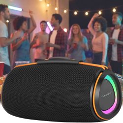Bluetooth 5.4 Lautsprecher, 60W, schwarz/orange