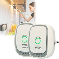 2er-Set Methan & Erdgas Detektor für die Steckdose, 70dB