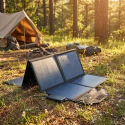 Faltbares Solarpanel, 8 monokristalline Solarzellen, 100 Watt