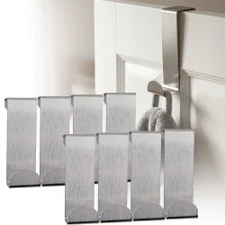 8er-Set Türhaken Edelstahl