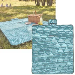 Picknickdecke, türkis, 150x130 cm