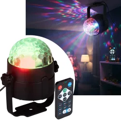Disco-Lichtprojektor mit Musiksensor & Fernbedienung