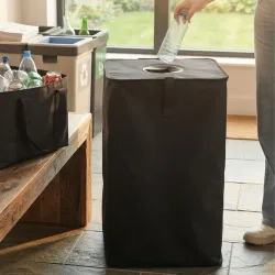 Flaschensammler, 90 Liter, schwarz