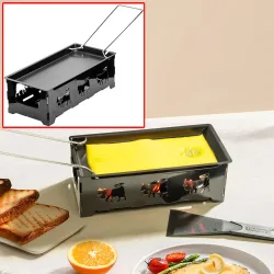 Teelicht-Raclette für 1-2 Personen, inkl. Teelichtern und Schaber