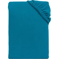 Mikroflausch Spannbettlaken 140 g/m², 90-100x200 cm, petrol