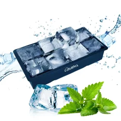 XXL Silikon Eiswürfelform 8-Fach, 5x5 cm, für 1 Liter