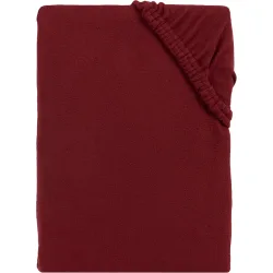 Mikroflausch Spannbettlaken 140 g/m², 140-160x200 cm, bordeaux