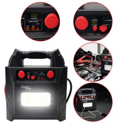 5-in-1 PKW Starthilfe mit Powerbank für 12/24V, 12V, 230V, USB, 40Ah, 2000A