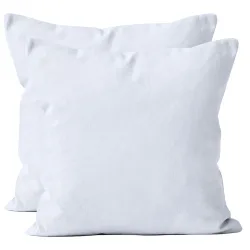 2er-Set Kissenbezug, 100% Mikrofaser, 40 x 40 cm, weiss