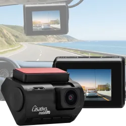 Dashcam 4K-UHD mit GPS, Nachtsicht, G-Sensor, WDR, WLAN & App, 140° Winkel