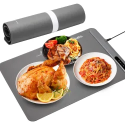 Elektrische Warmhalteplatte Silikon, rollbar, 55 - 100 °C, 61 x 40cm, 250 W