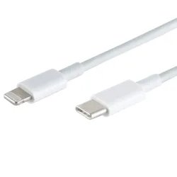 Schnellladekabel USB-C auf Lightning, weiss, 1 m