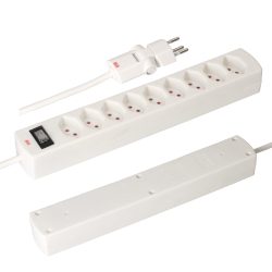 MH Safety-Line 114971 Steckdosenleiste mit Schalter 9fach Weiß