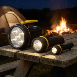 LED Taschenlampen 3er-Set, 1/3/5 Watt