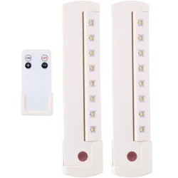 Schrankleuchte mit 8 LEDs, Fernbedienung, Kleiderschrank-Licht dimmbar, 23 x 5 x 2,1 cm