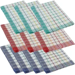 10er-Set Geschirrtücher aus 100 % Baumwolle, 50 x 70 cm