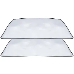 Auto Sonnenschutz mit Magnetfunktion, 2er-Set Anti-Eis-Scheibenabdeckung, weiss, 160x95cm