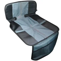 Kindersitz-Unterlage mit Netztasche, zweifarbig, Isofix-geeignet
