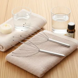 2er-Set Kopfmassagegerät mit Wohlfühl-Noppen, Kopfmassage-Spinne