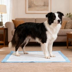 Trainingspads 200 Stück für Hunde, Welpenunterlage, 5-lagig, auslaufsicher, 60 x 90 cm