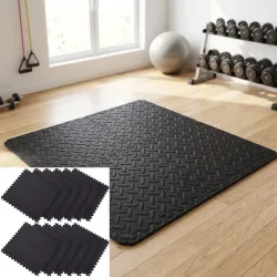 12er-Set Fitnessmatten, Schaumstoff, Bodenmatten, 40 x 40 cm