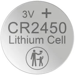 5er-Set Lithium-Knopfzelle CR2450, 3V / 620mAh