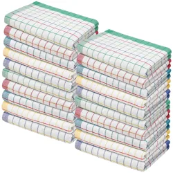 20er-Set Baumwoll-Geschirrtücher, multicolor, 70 x 50 cm