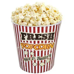 Vintage Kino-Popcorn Becher spülmaschinenfest 18 cm