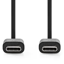 USB-C Ladekabel,  USB 2.0, schwarz,  1 m
