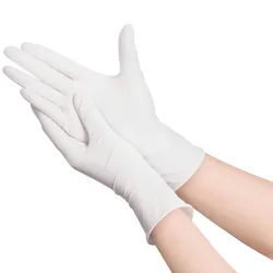 Haushaltshandschuhe aus Naturlatex, 100er Set, weiss, Grösse S